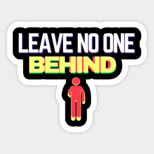 Leave no one behind Sticker